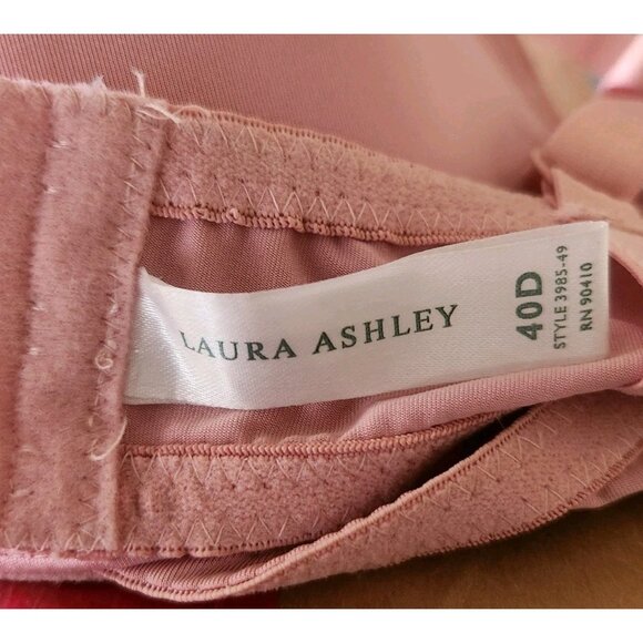 Laura Ashley Old Rose Pink Pushup Full Coverage Bra 40D RN90410 - Picture 7 of 7